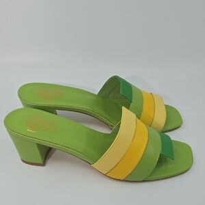 Charlotte Stone Limeade Maja Block Heel Sandals